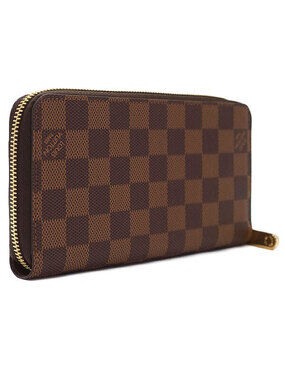 Louis Vuitton Zipper Long Wallet Damier Round Zippy